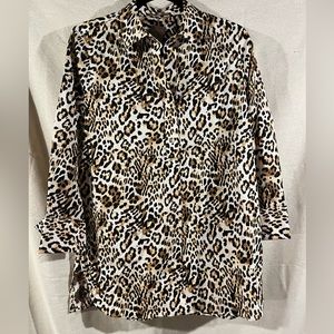 Chicos cheetah print top